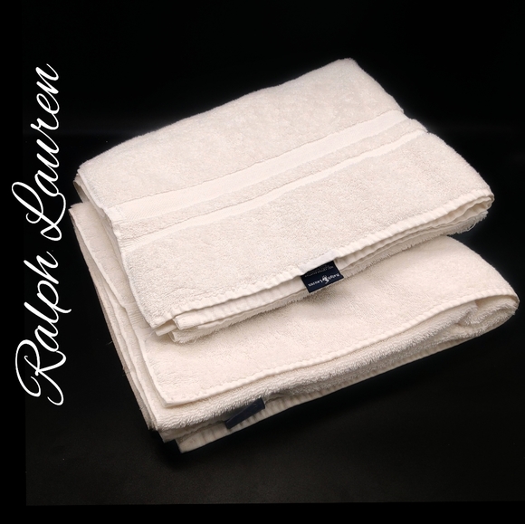Ralph Lauren Other - Ralph Lauren Bath Towels Set of 2. Off White Color